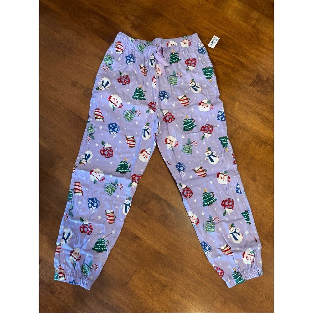 Woman’s new w tags old navy Christmas lounge/sleep pants size M - Picture 1 of 4